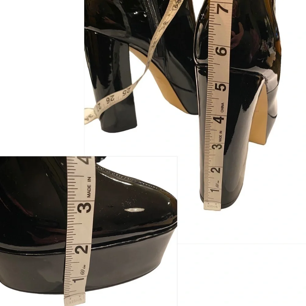 Marc Fisher Patent Leather Caled 2 Platform Bootie NIB 10